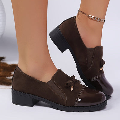 Virna - Elegant Non-Slip Loafers With Bow