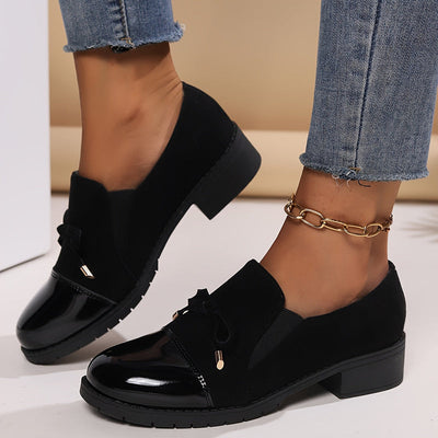 Virna - Elegant Non-Slip Loafers With Bow