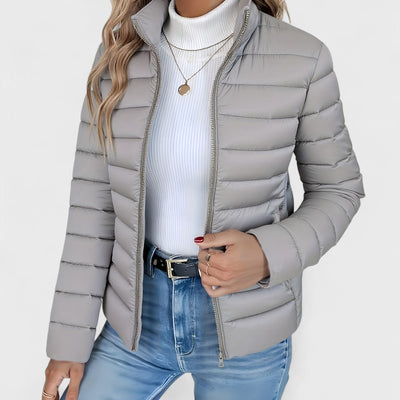 Simone - Elegant Long Jacket With Collar