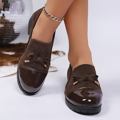 Virna - Elegant Non-Slip Loafers With Bow