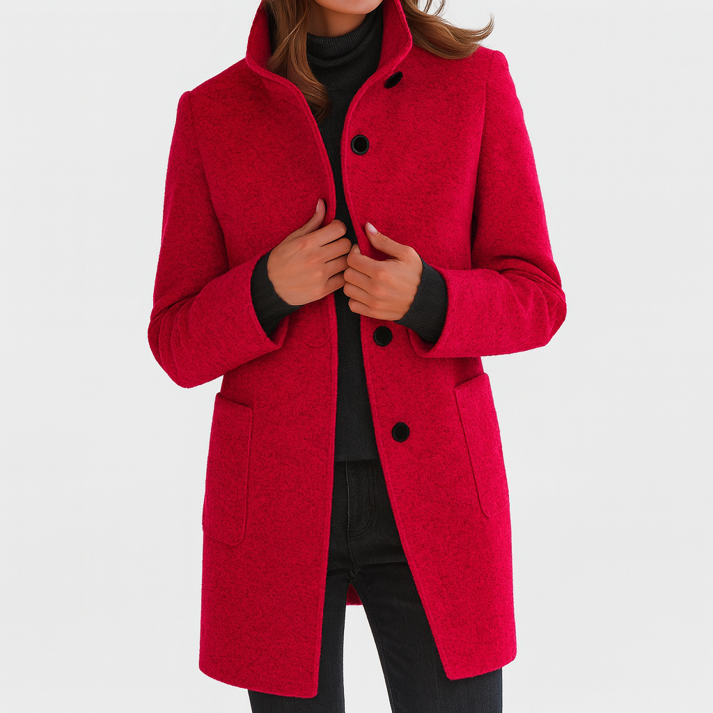 ZUZANA | Women's coat with high collar