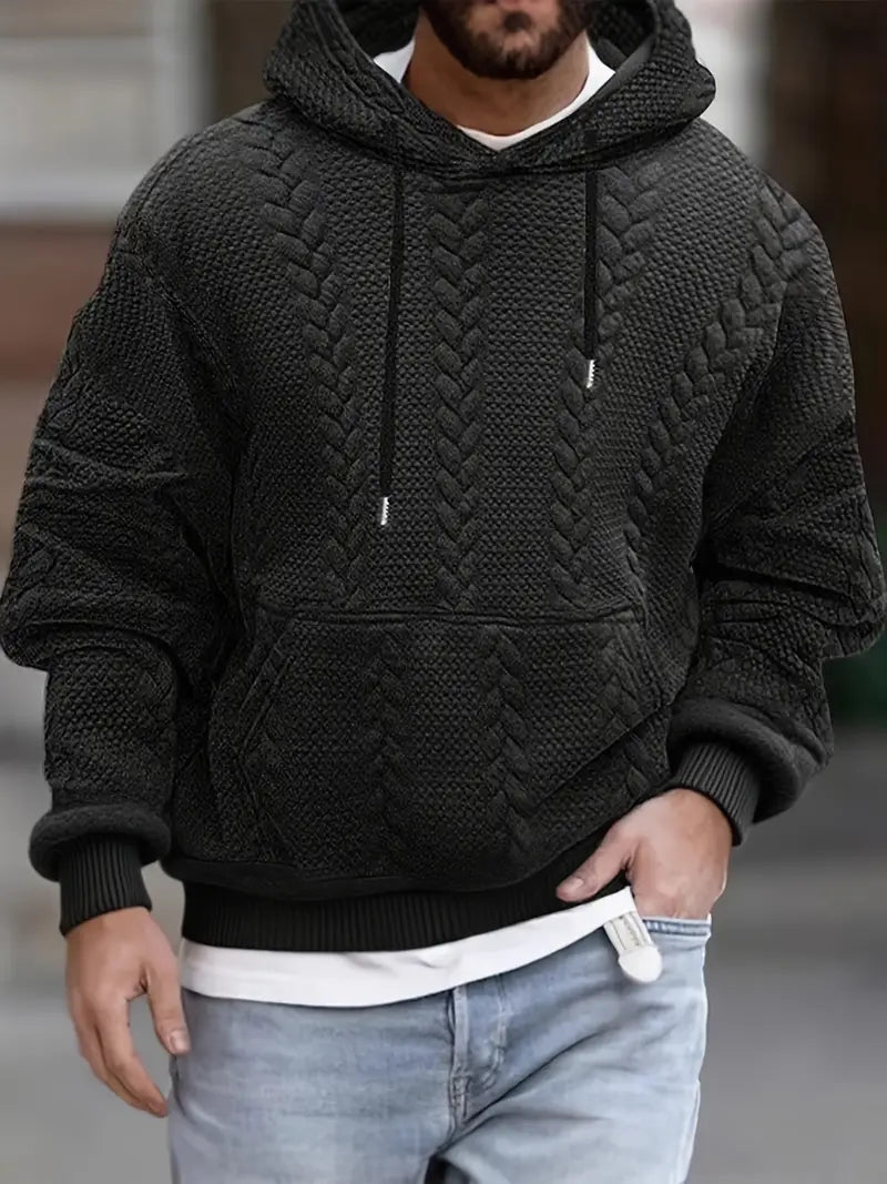 Justus - Long Sleeve Hooded Knit Sweater